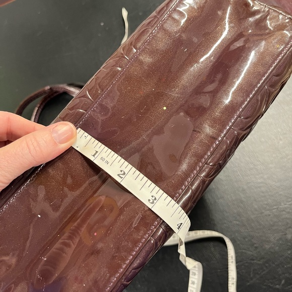 Coach Signature Patent Leather Gallery Tote - Picture 13 of 13